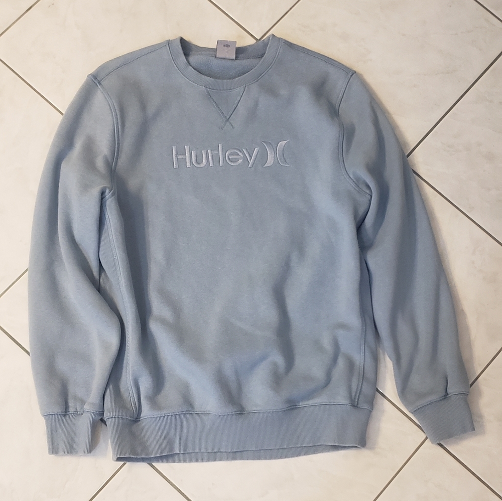 Blue crew neck
